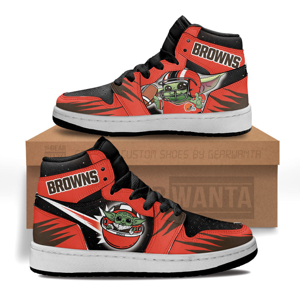 Cleveland Browns Kid Sneakers Custom For Kids-Gear Wanta