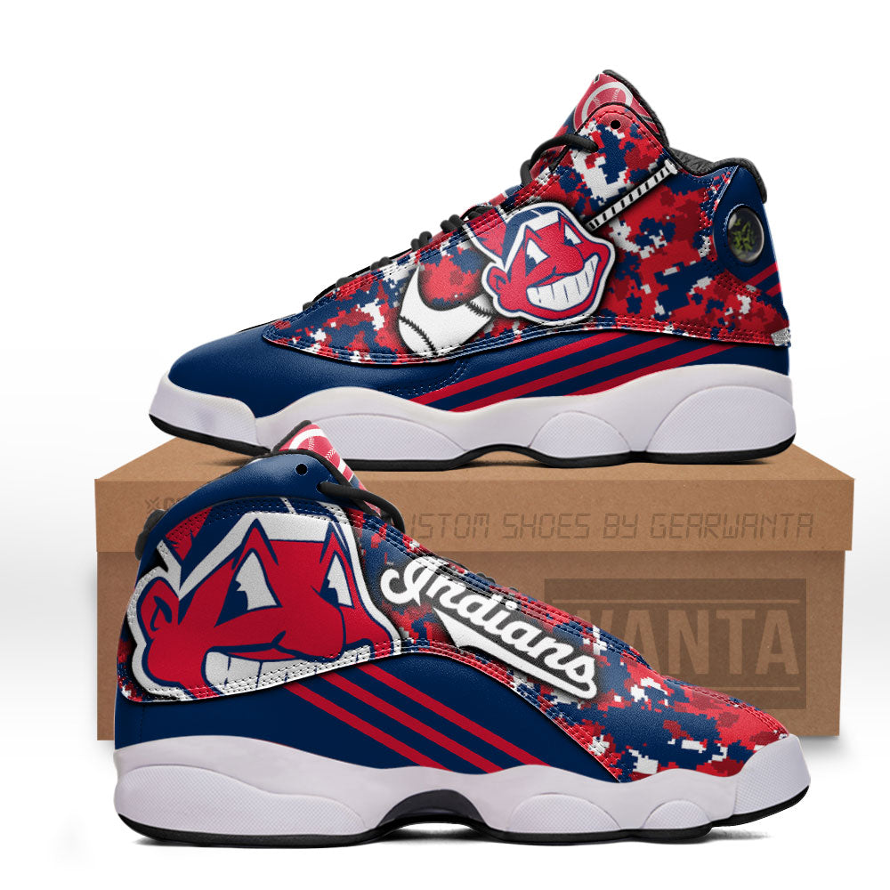 Cleveland Indians J13 Sneakers Custom Shoes-Gear Wanta