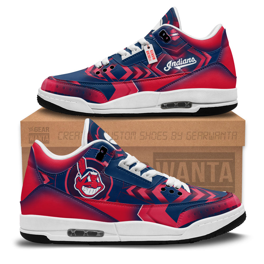 Cleveland Indians J3 Sneakers Custom Shoes-Gear Wanta