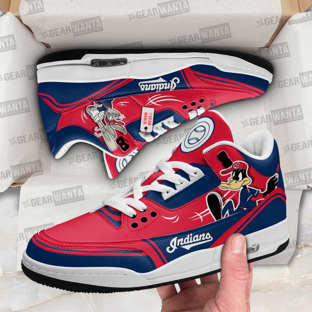 Cleveland Indians J3 Sneakers Custom Shoes-Gear Wanta