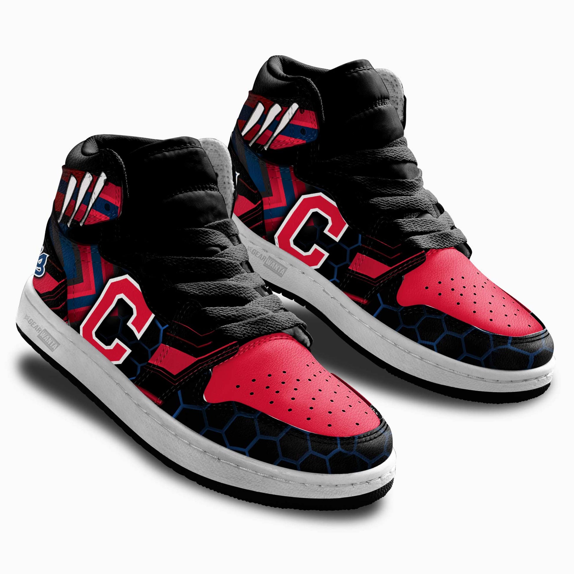 Cleveland Indians Kid Sneakers Custom-Gear Wanta