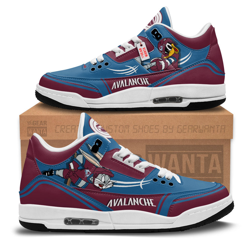 Colorado Avalanche J3 Sneakers Custom Shoes-Gear Wanta