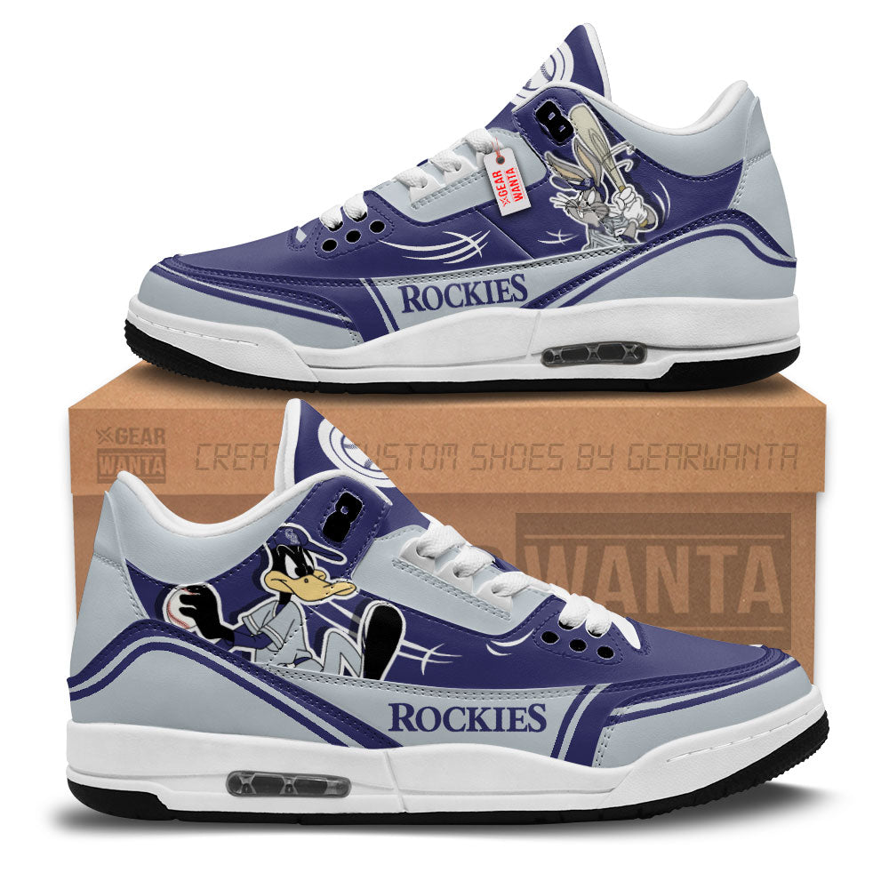 Colorado Rockies J3 Sneakers Custom Shoes-Gear Wanta