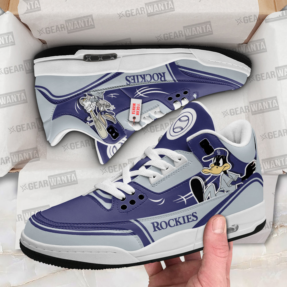 Colorado Rockies J3 Sneakers Custom Shoes-Gear Wanta