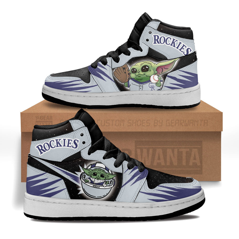 Colorado Rockies Kid Sneakers Custom For Kids-Gear Wanta