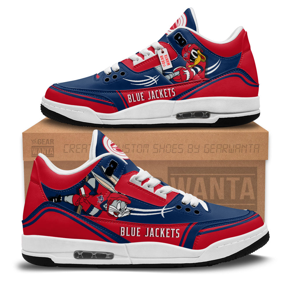 Columbus Blue Jackets J3 Sneakers Custom Shoes-Gear Wanta