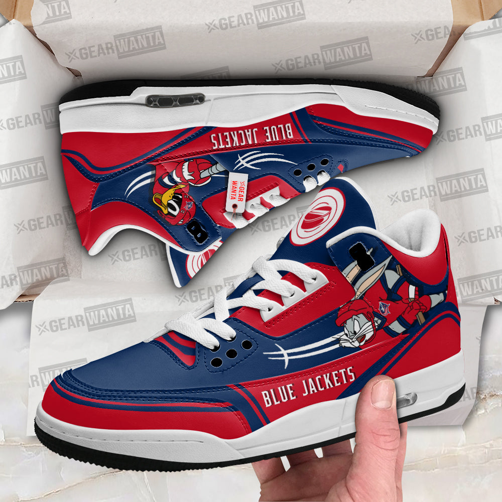 Columbus Blue Jackets J3 Sneakers Custom Shoes-Gear Wanta