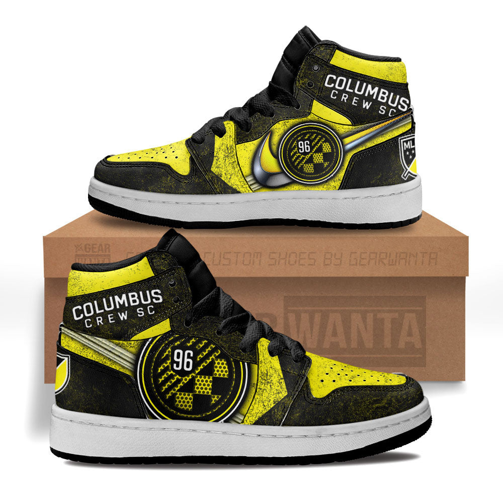 Columbus Crew Kid J1 Sneakers Custom Shoes For Kids-Gear Wanta