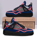 Columbus Jackets Aj4 Sneakers Custom Shoes-Gear Wanta