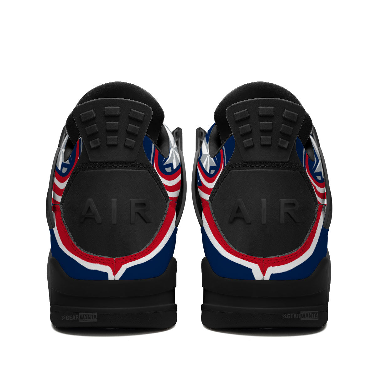Columbus Jackets Aj4 Sneakers Custom Shoes-Gear Wanta