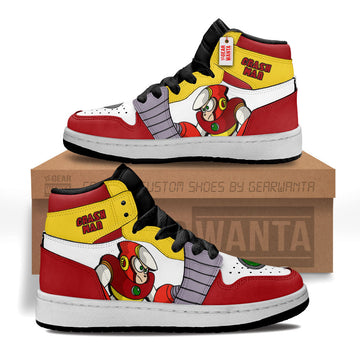 Crash Man Mega Man Kid Sneakers Custom For Kids-Gear Wanta