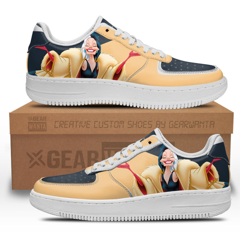 Cruella De Vil 101 Dalmatians Custom Air Sneakers LT06-Gear Wanta