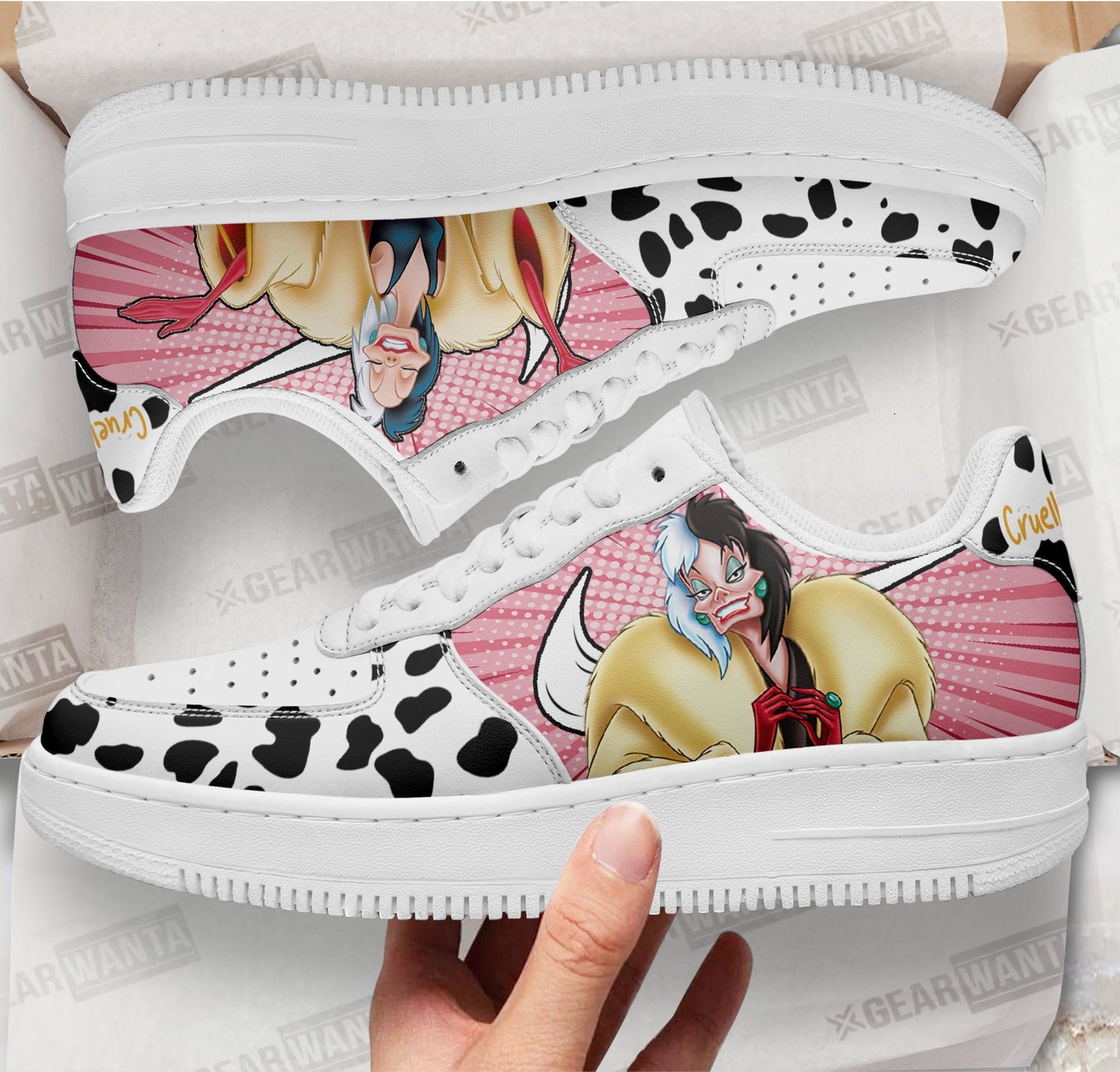Cruella de Vil Air Sneakers Custom Shoes-Gear Wanta