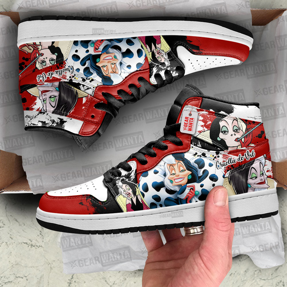Cruella de Vil J1 Shoes Cartoon Collection- gearwanta.com