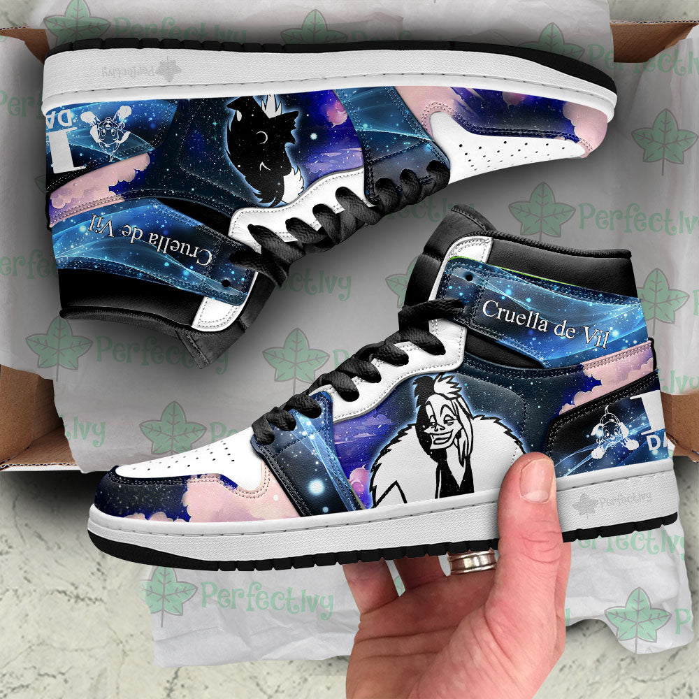 Cruella de Vil Silhouette J1 Shoes Custom For Fans Sneakers PT10-Gear Wanta