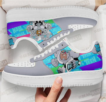 Cycborg Air Sneakers Custom Teen Titan Go Cartoon Shoes-Gear Wanta