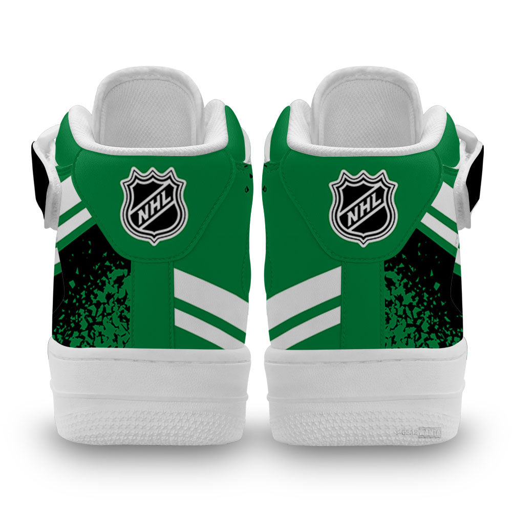 D Stars Air Mid Shoes Custom Hockey Sneakers Fans-Gear Wanta