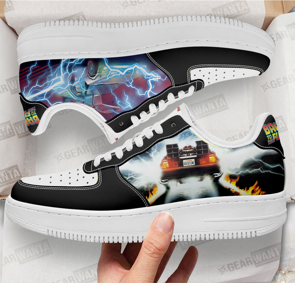 DMC-12 Delorean Back To The Future Custom Air Sneakers QD11-Gear Wanta