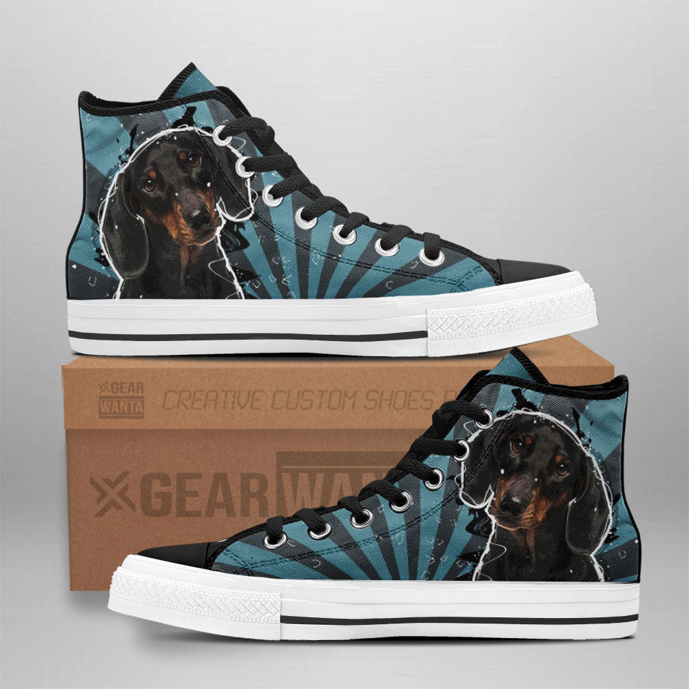 Dachshund High Top Shoes Custom-Gear Wanta