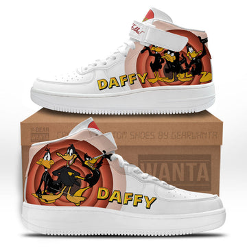 Daffy Duck Air Mid Shoes Custom Looney Tunes Sneakers-Gear Wanta