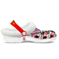 Daisy Duck Fleece Clogs Shoes Christmas Custom For FansGearwanta.com- 1- Gearwanta.com