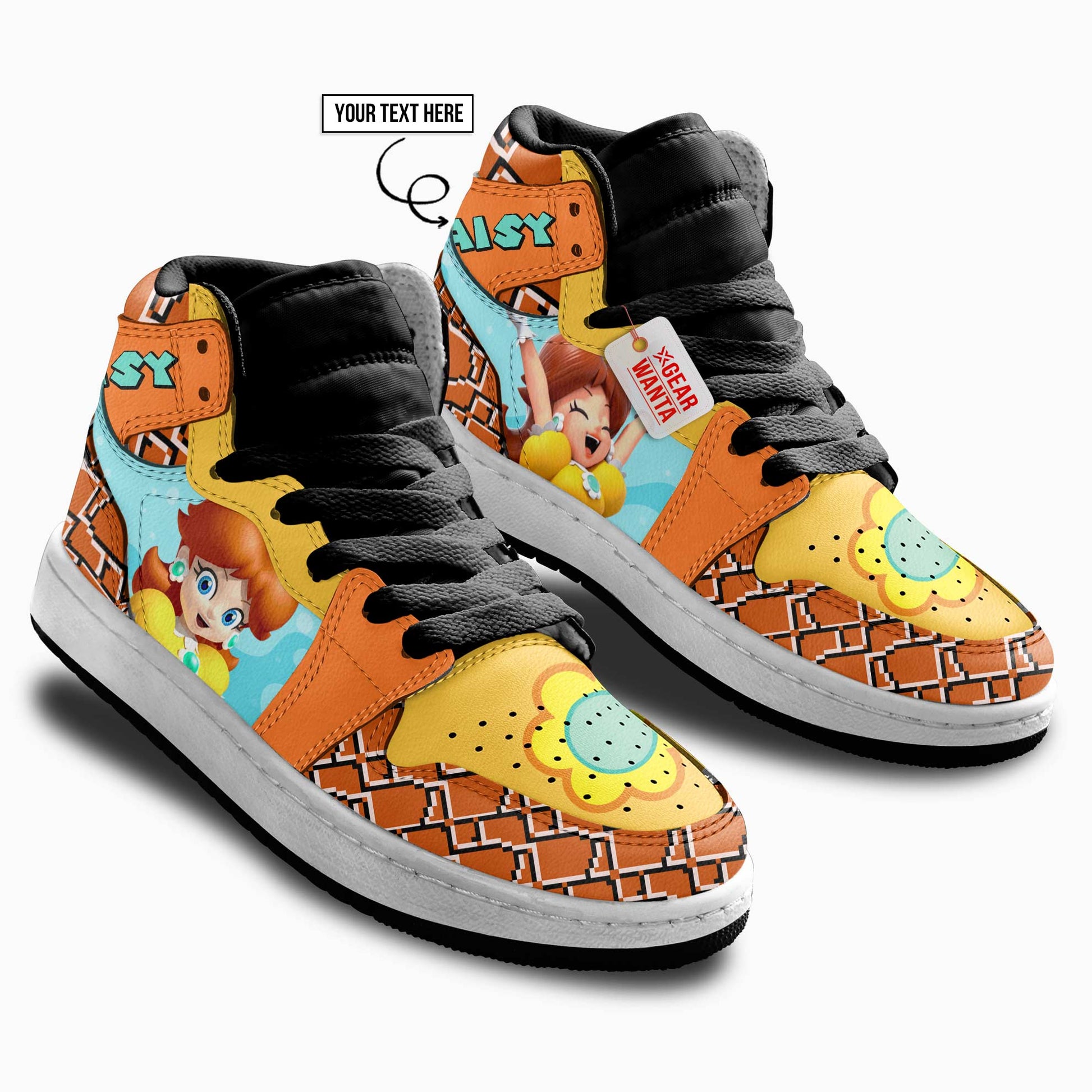 Daisy Kid J1s Sneakers Personalized Cartoon Collection - Gearwanta.com