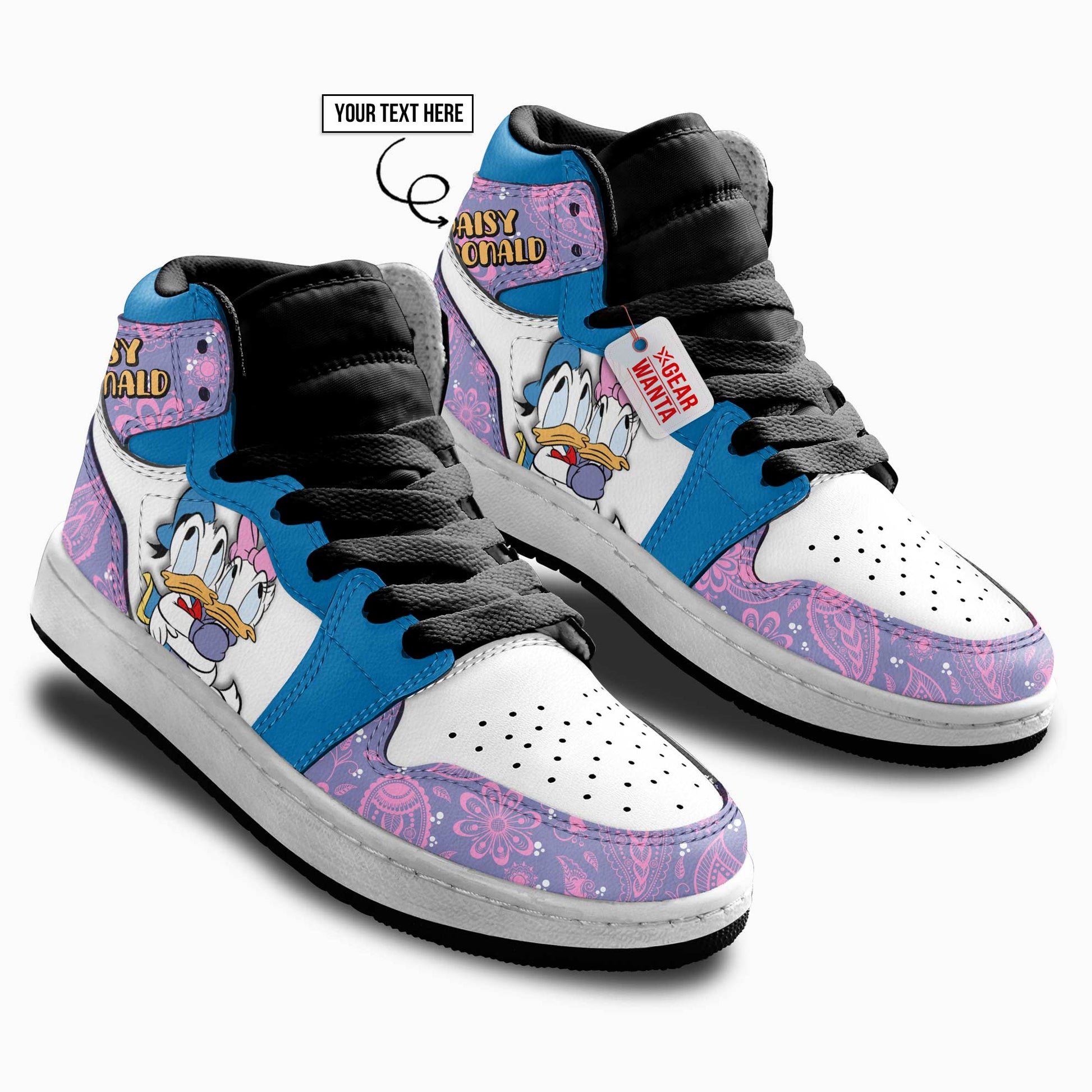 Daisy and Donald Kid J1s Sneakers Cartoon Collection - Gearwanta.com