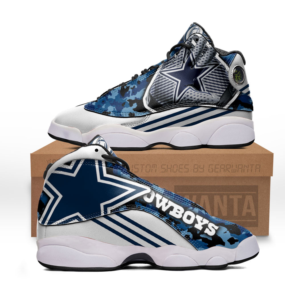 Dallas Cowboys J13 Sneakers Custom Shoes-Gear Wanta