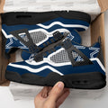 Dallas Cowboys Aj4 Sneakers Custom Shoes-Gear Wanta