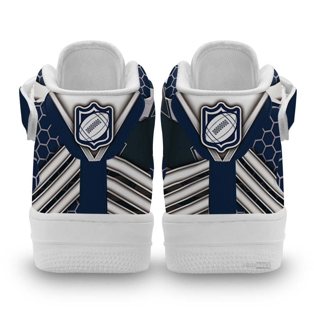 Dallas Cowboys Sneakers Custom Air Mid Shoes For Fans-Gear Wanta