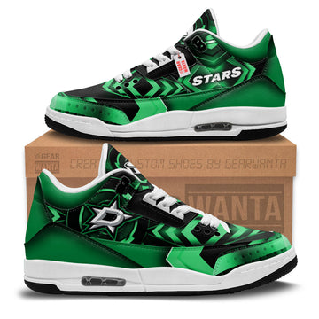 Dallas Stars J3 Sneakers Custom Shoes-Gear Wanta