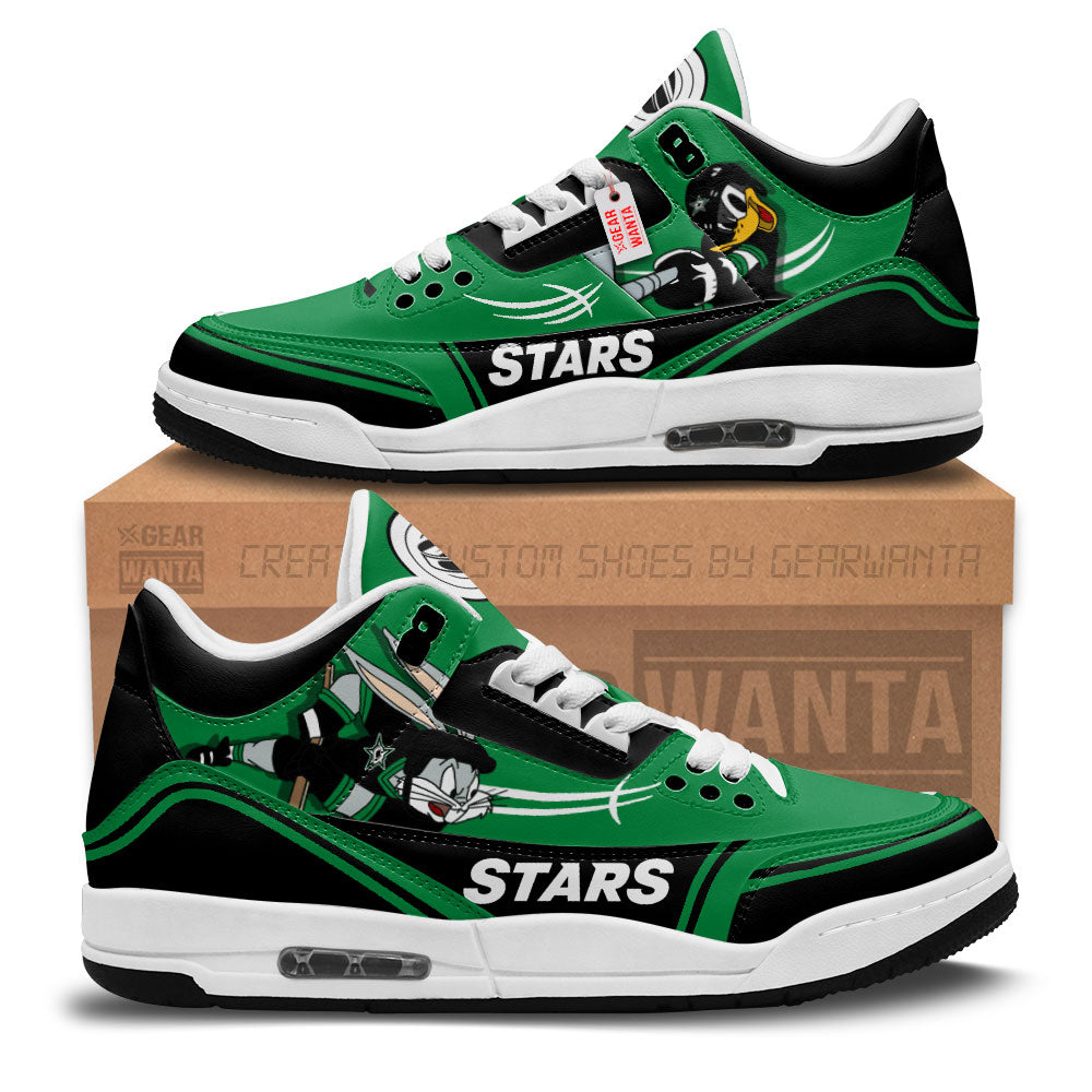 Dallas Stars J3 Sneakers Custom Shoes-Gear Wanta