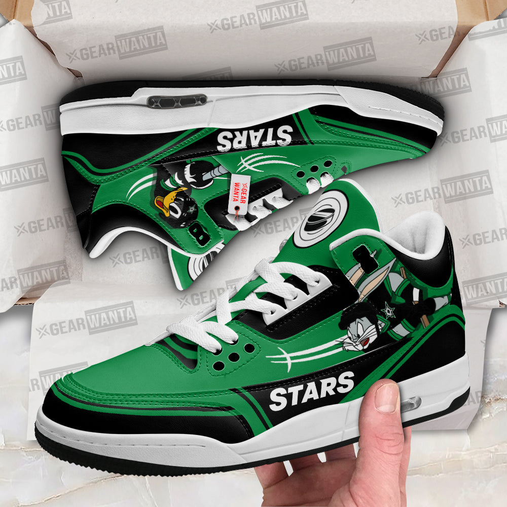 Dallas Stars J3 Sneakers Custom Shoes-Gear Wanta