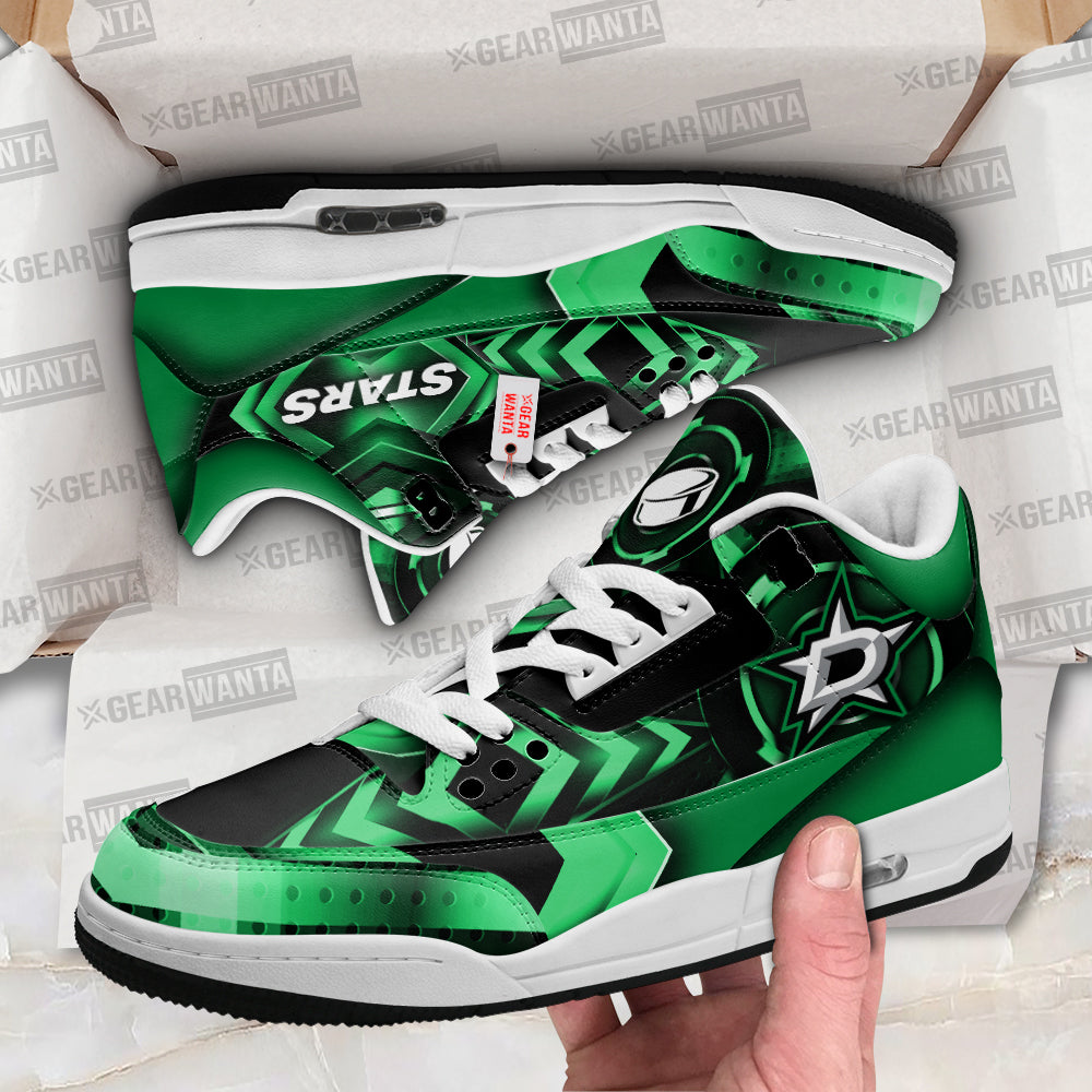 Dallas Stars J3 Sneakers Custom Shoes-Gear Wanta