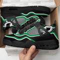 Dallas Stars Aj4 Sneakers Custom Shoes-Gear Wanta