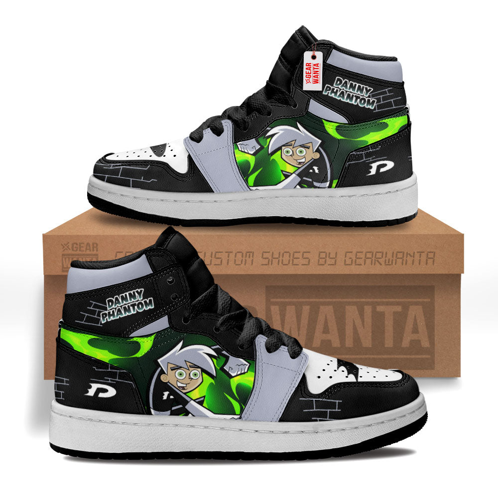 Danny Phantom Kid Sneakers Custom For Kids-Gear Wanta