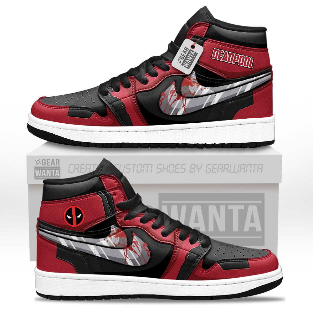 Deadpool Shoes Custom Movies J1-Sneakers Gearwanta.com