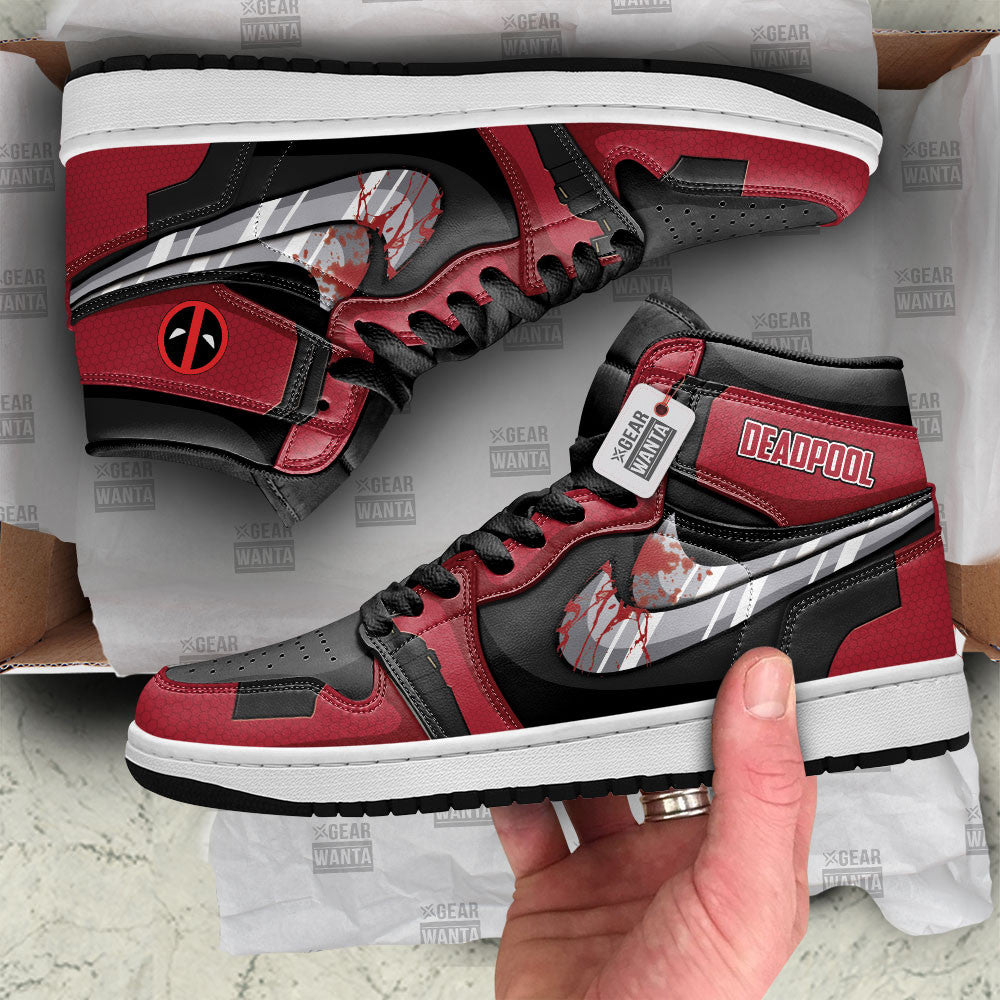 Deadpool Shoes Custom Movies J1-Sneakers Gearwanta.com
