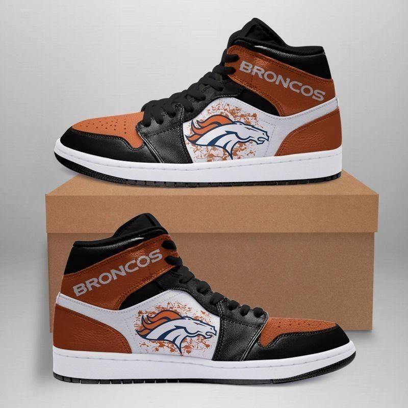 Denver Broncos Aj1 Sneakers Custom High-Gear Wanta