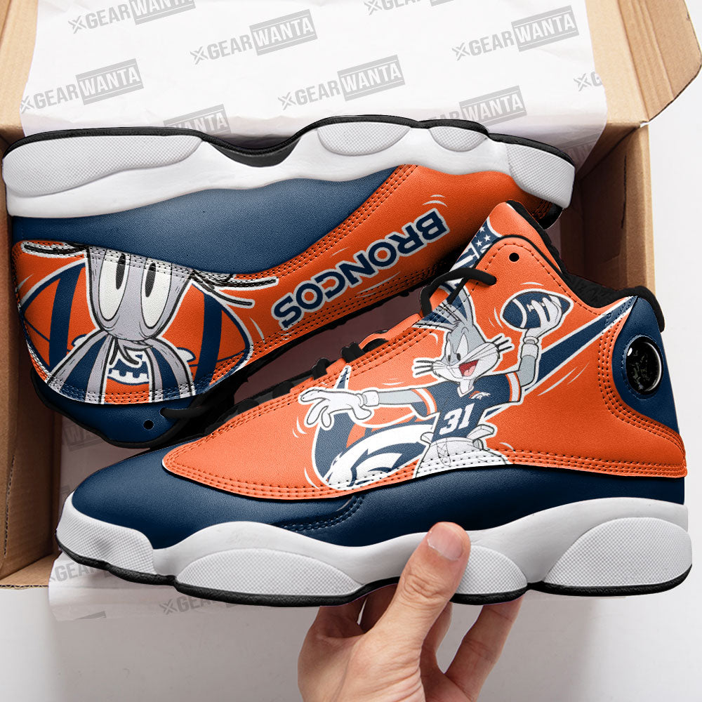 Denver Broncos J13 SneakersCustom Shoes-Gear Wanta