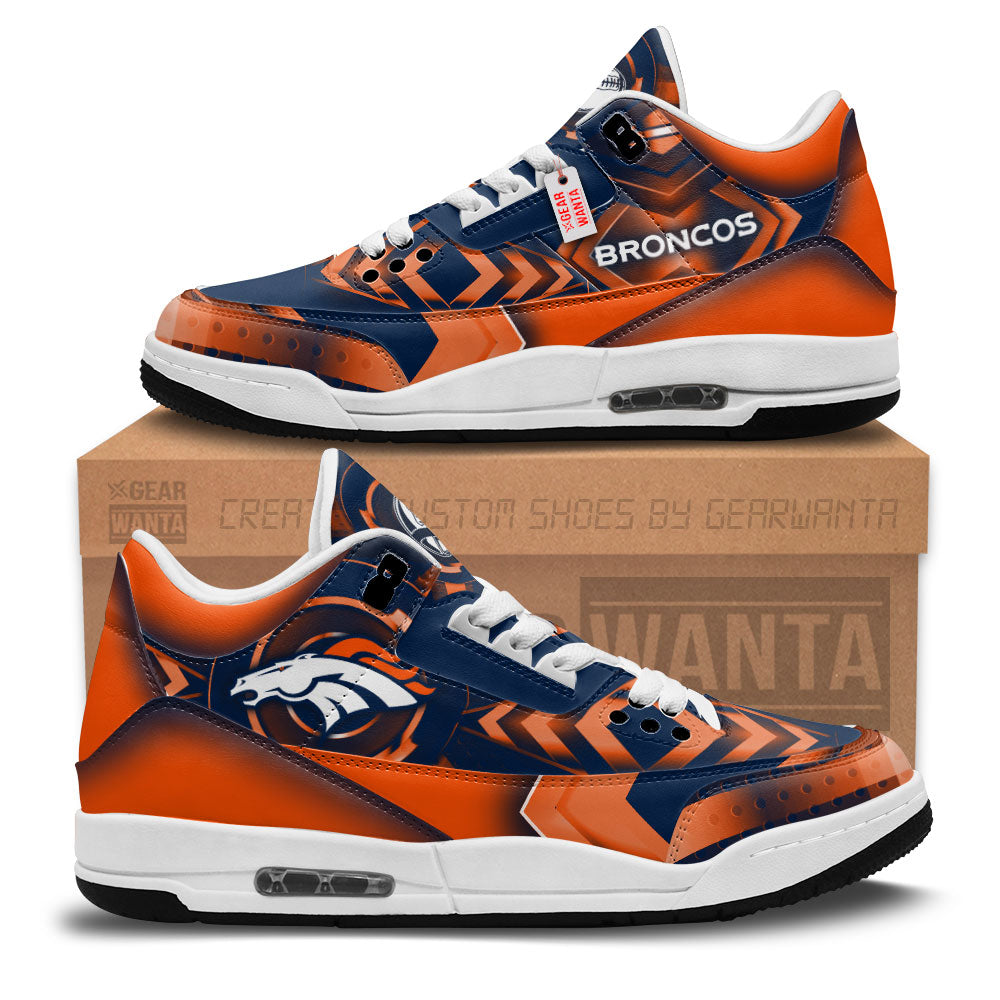 Denver Broncos J3 Sneakers Custom Shoes-Gear Wanta