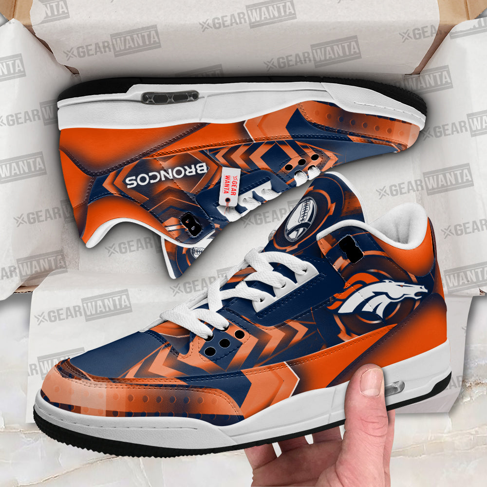 Denver Broncos J3 Sneakers Custom Shoes-Gear Wanta