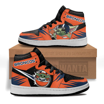 Denver Broncos Kid Sneakers Custom For Kids-Gear Wanta