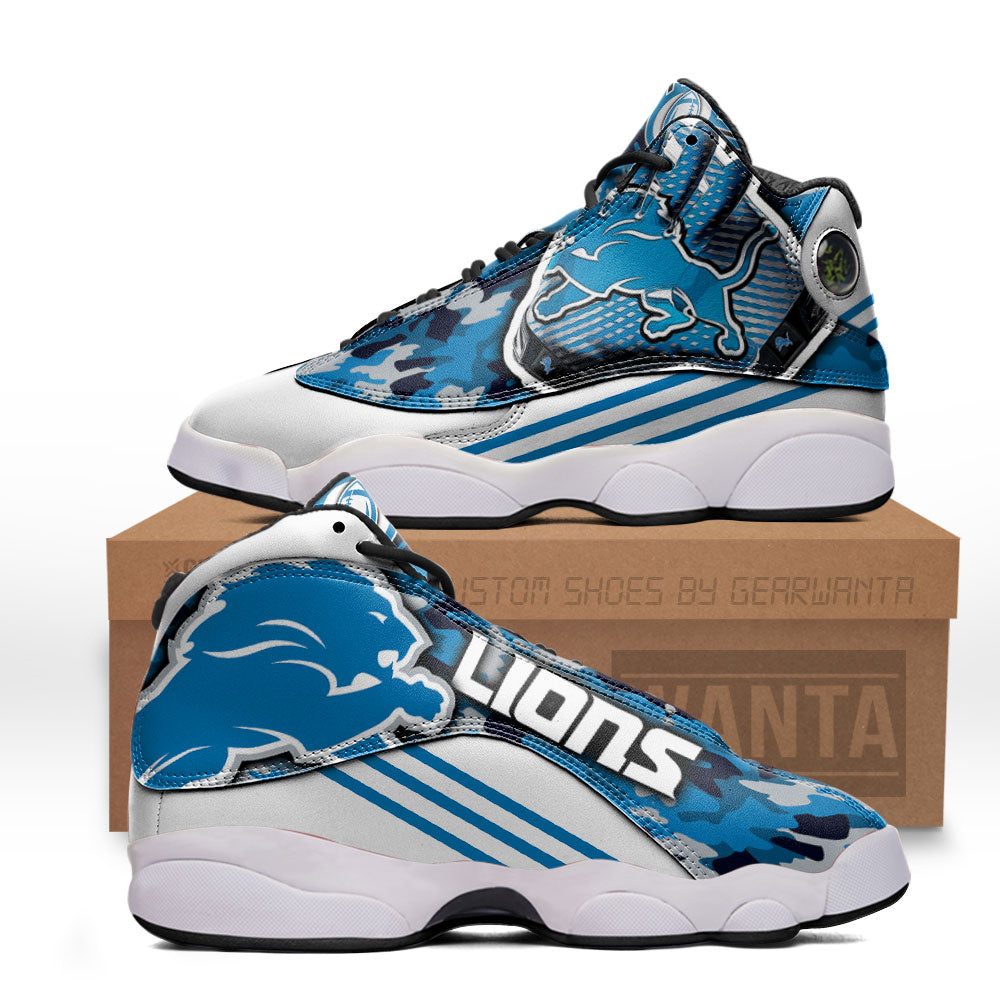 Detroit Lions J13 Sneakers Custom Shoes-Gear Wanta