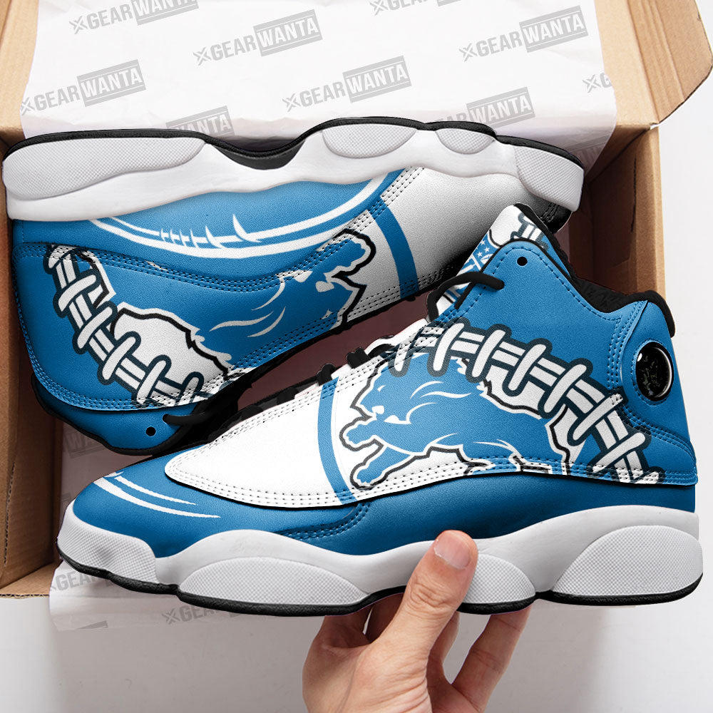 Detroit Lions J13 Sneakers Custom Shoes-Gear Wanta