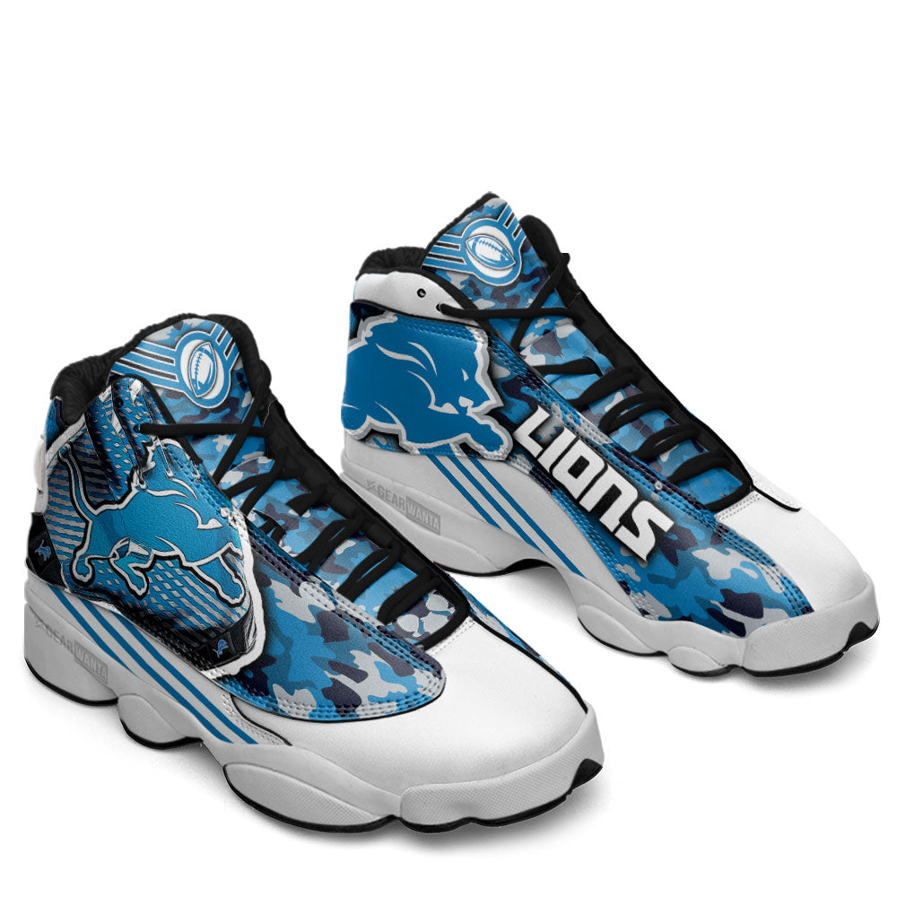 Detroit Lions J13 Sneakers Custom Shoes-Gear Wanta