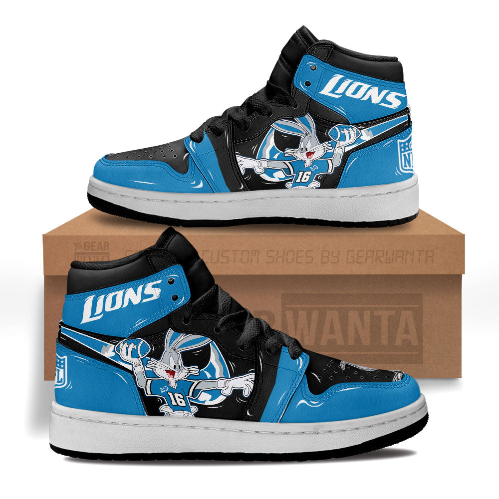 Detroit Lions Kid Sneakers Custom-Gear Wanta