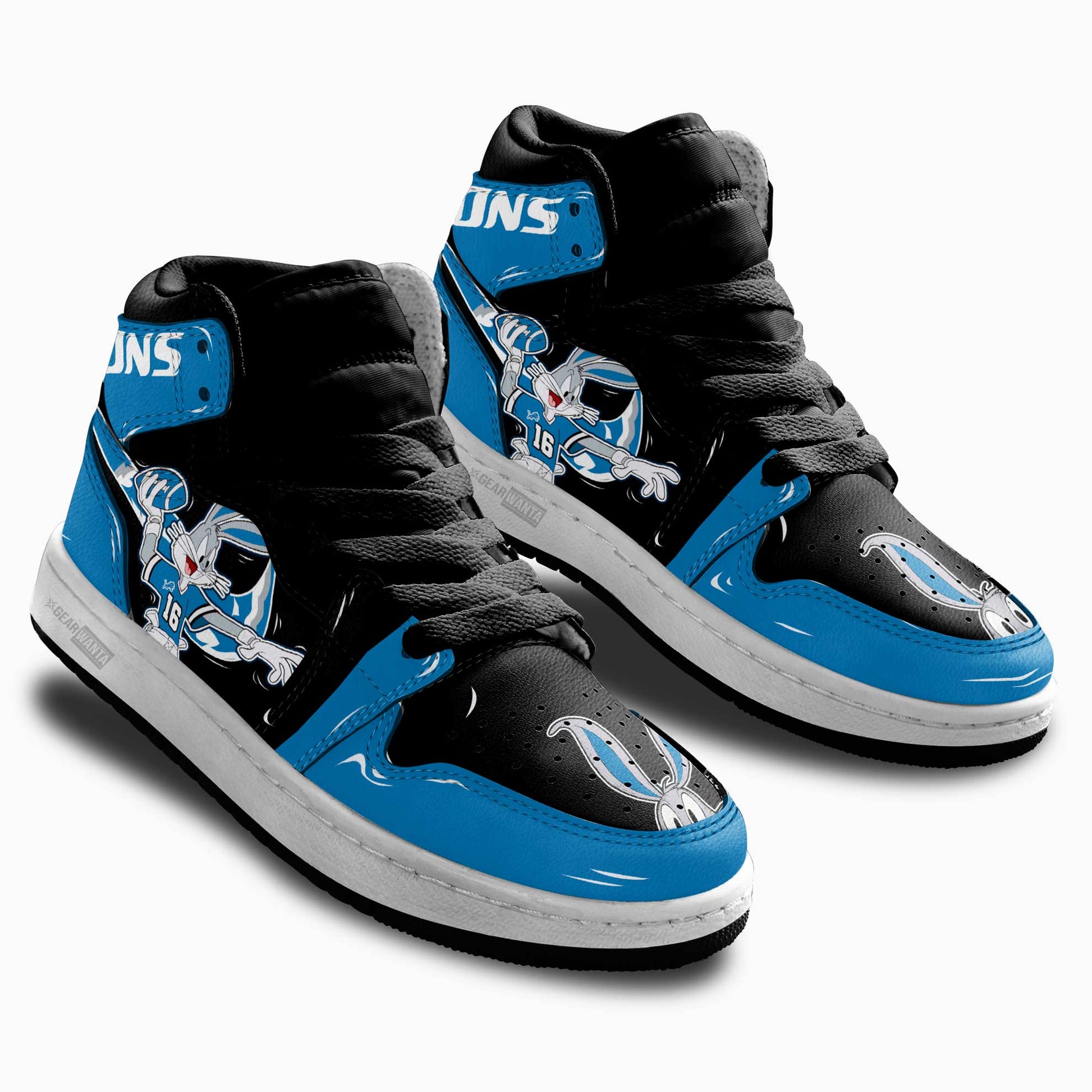 Detroit Lions Kid Sneakers Custom-Gear Wanta