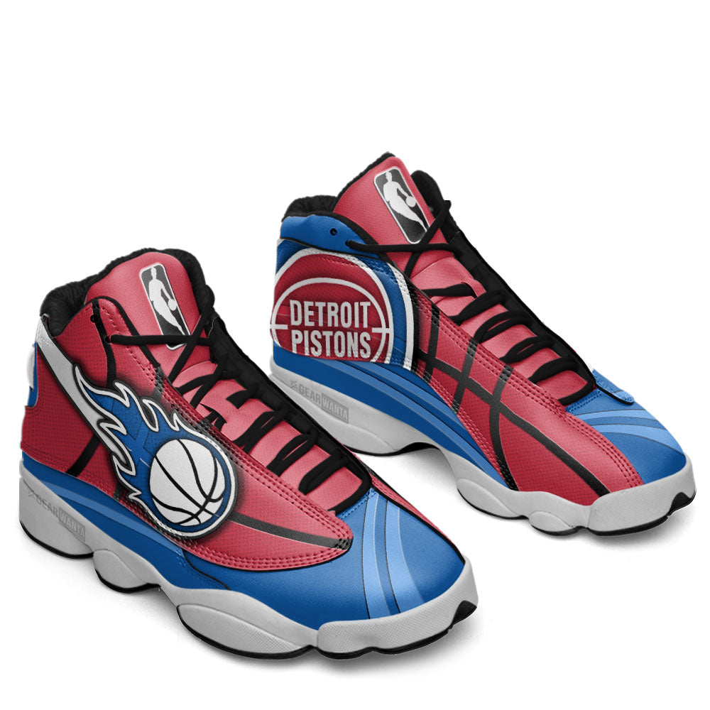 Detroit Pistons J13 Sneakers Custom Shoes-Gear Wanta