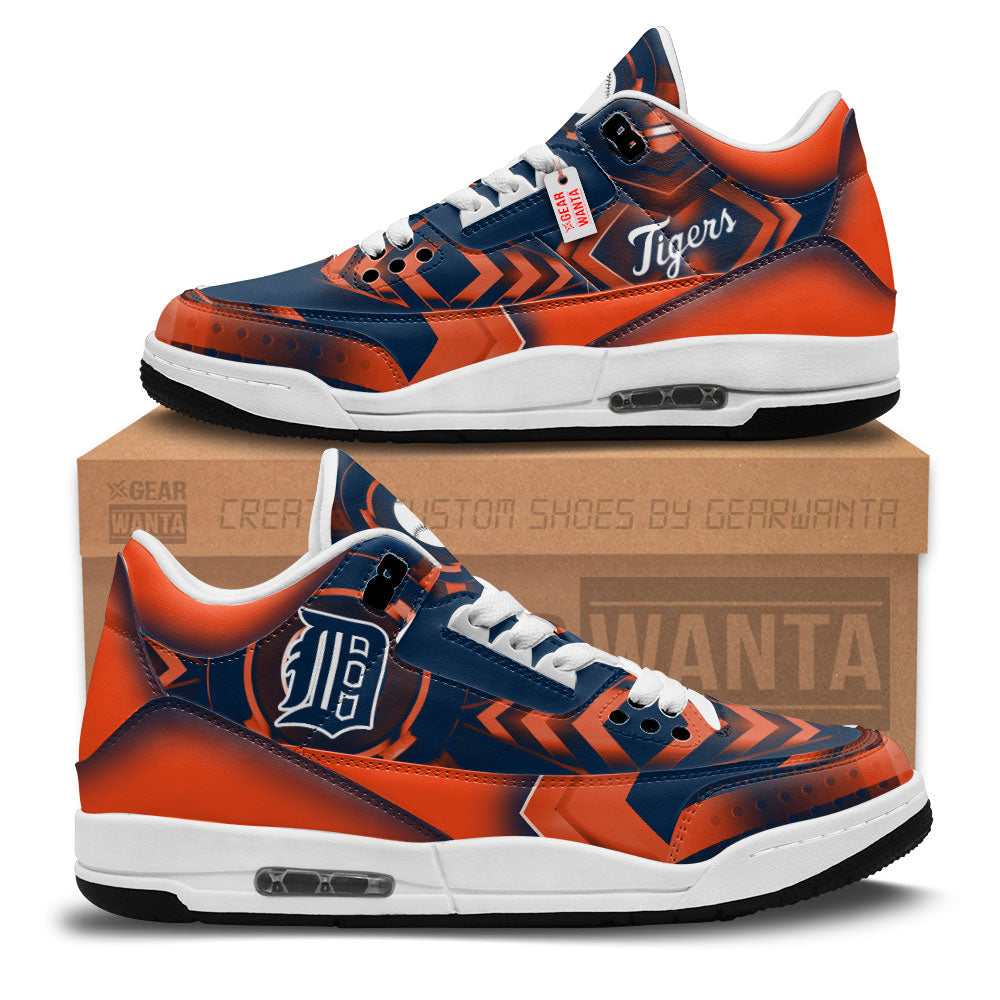 Detroit Tigers J3 Sneakers Custom Shoes-Gear Wanta